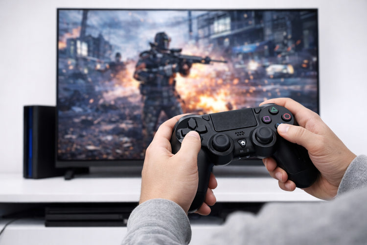 Belaidis žaidimų pultelis PS4 / PC „SF DoubleShock“ su vibracija, juodas