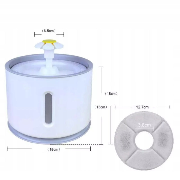 Automatinė gertuvė-fontanas katems ir šunims „Revento“ su filtru, 2,4 l, tyli – nuotrauka 4