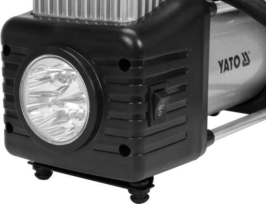 Automobilinis kompresorius su LED lempa „Yato YT-73462“, 12 V, 250 W – nuotrauka 5