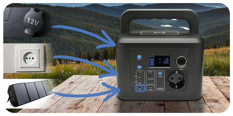 Nešiojama energijos stotelė „DVS-PS300“, 300 W, 224 Wh, LiFePO4 – nuotrauka 5