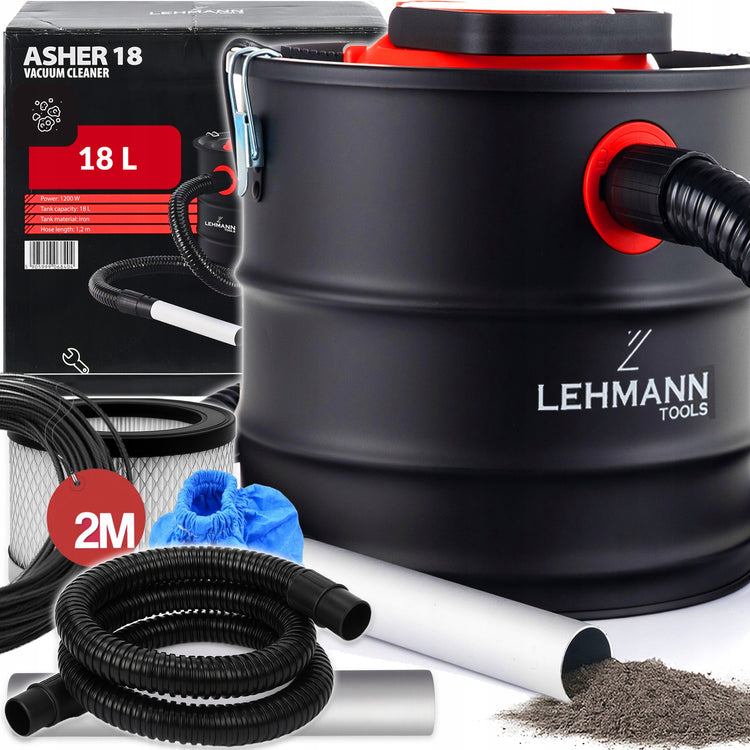 Pelenų siurblys su HEPA filtru „Lehmann“ 1200 W, 18 l