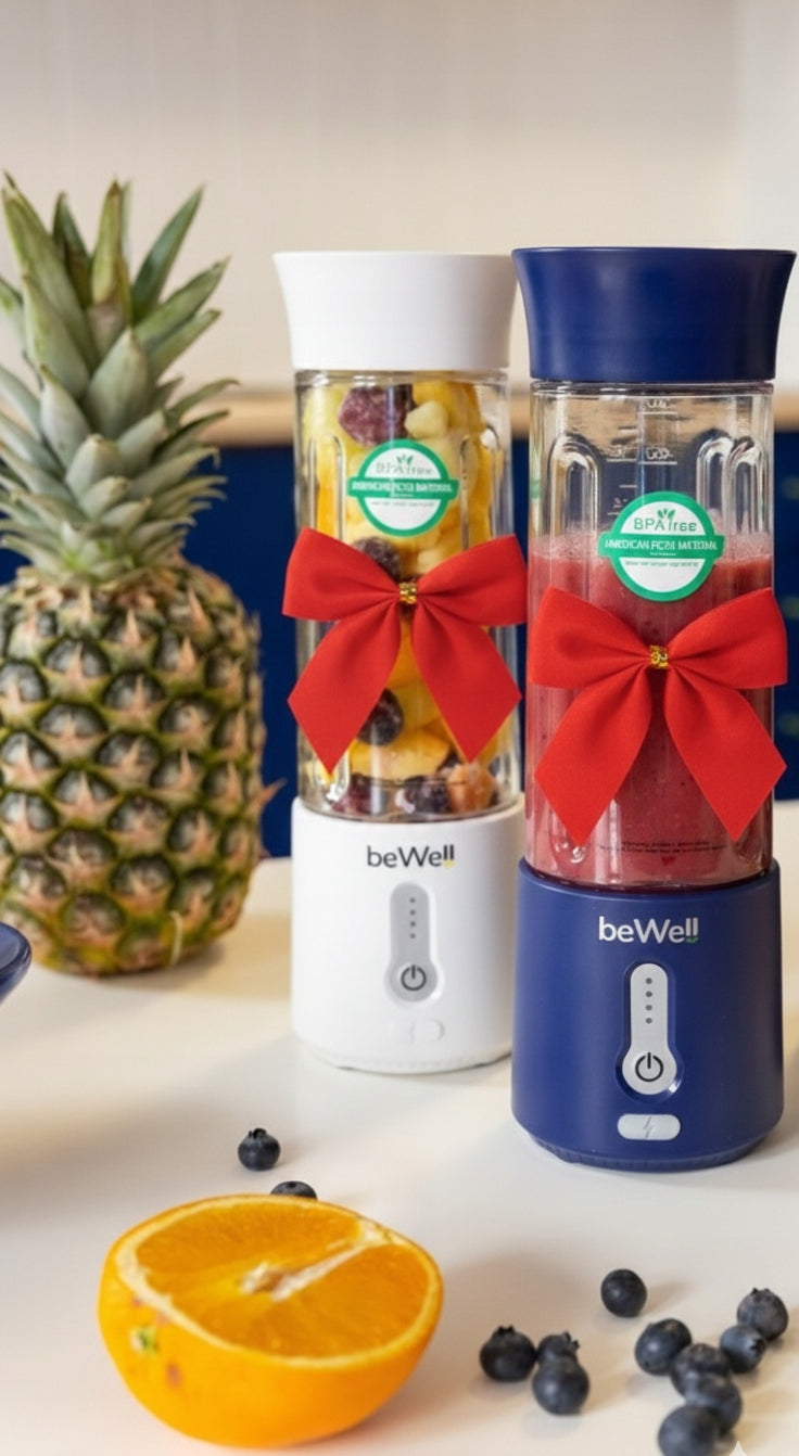 Belaidis nešiojamas glotnučių trintuvas „beWell“, USB, 500 ml