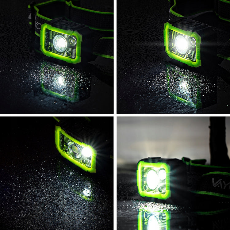 Įkraunamas LED žibintuvėlis ant galvos „Vayox PRO“, 750 lm, USB-C, IPX6