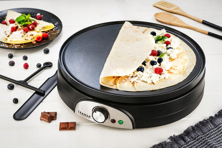 Dvipusė blynų keptuvė „Transa Electronics DualPan“ 2 in 1, 37 cm, 1500 W