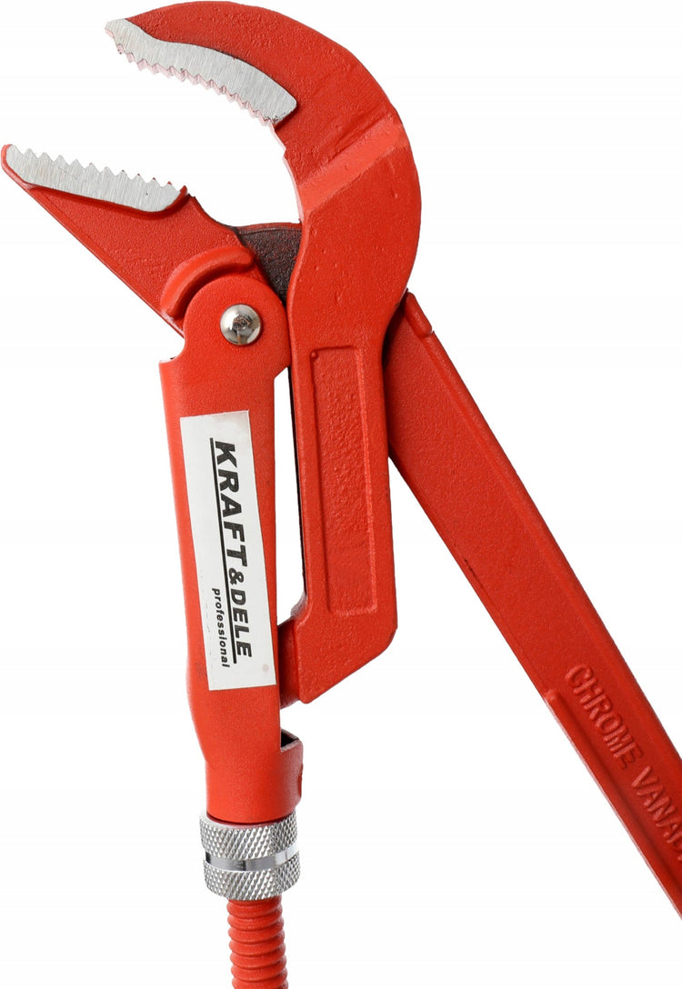 Švediškas vamzdžių raktas 2“ S tipo „Kraft&Dele KD10255“, 54,2 cm, 15–105 mm