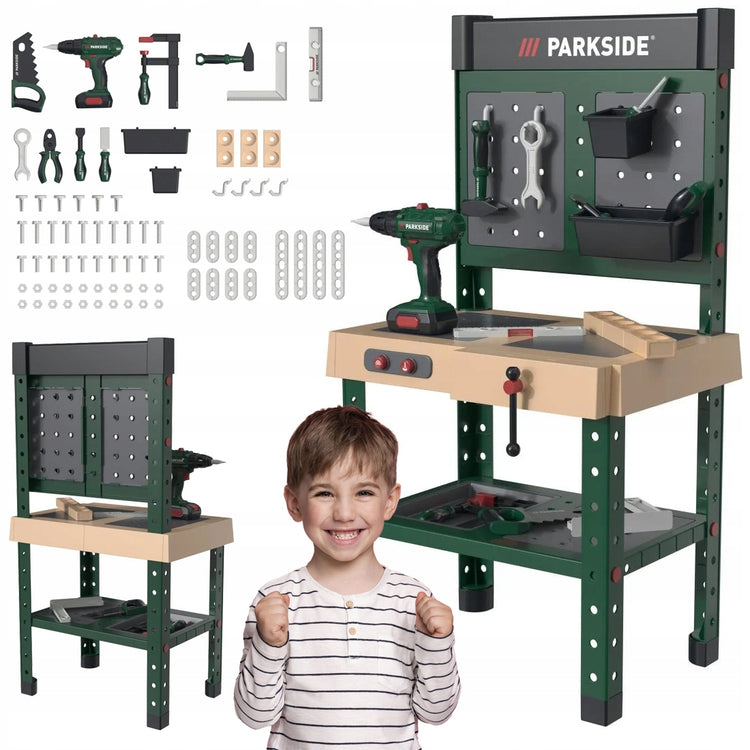 Vaikiškos dirbtuvės „Playtive Parkside“ XXL su įrankiais ir garsais