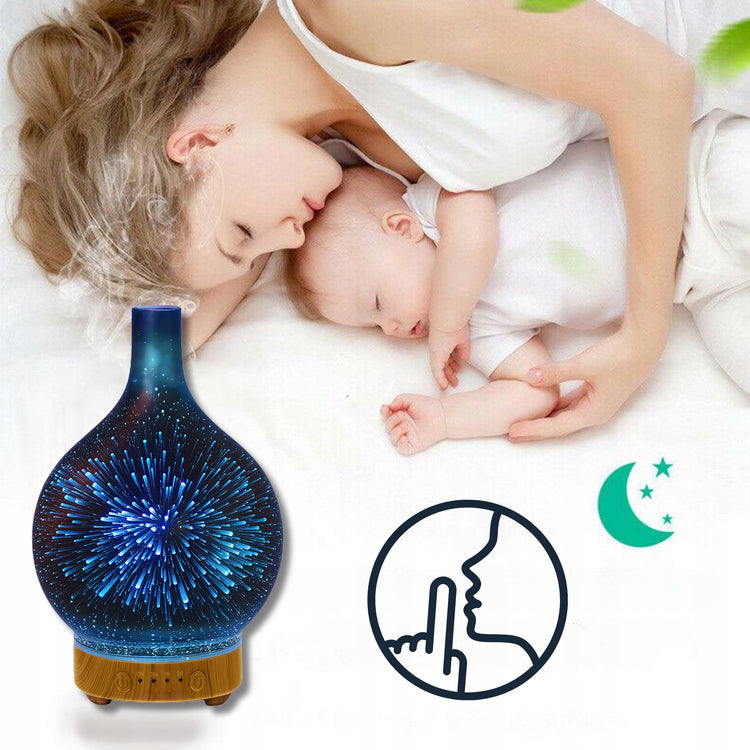 Aromaterapijos difuzorius ir oro drėkintuvas su LED, 200 ml – nuotrauka 4