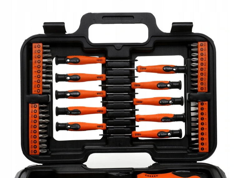 Atsuktuvų ir antgalių rinkinys „Kraft&Dele KD10903“, 58 elementų, dėkle