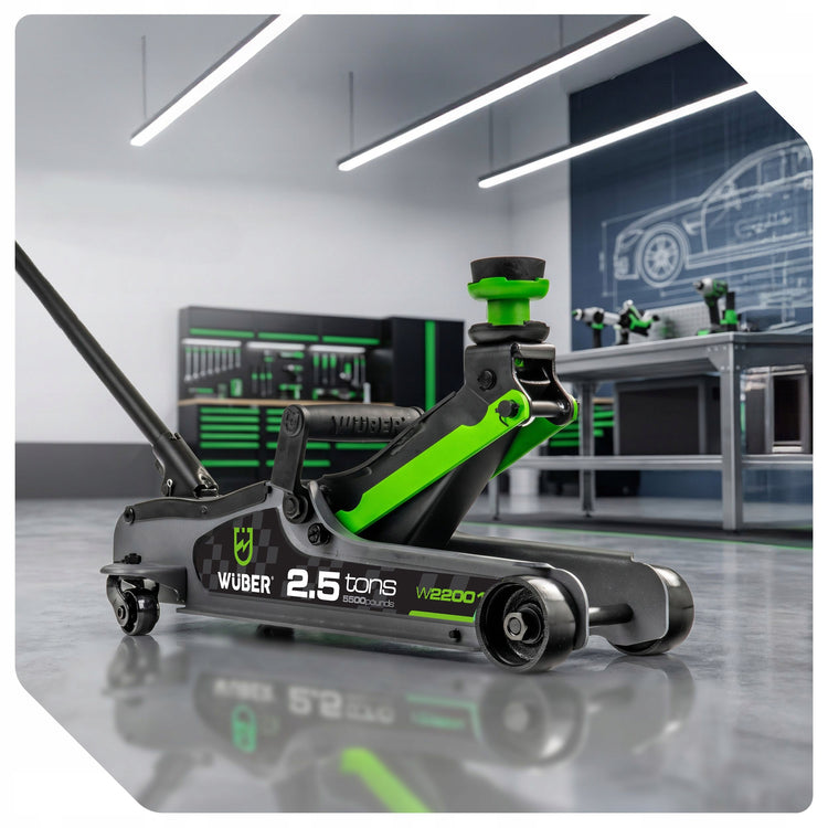 Žemo profilio hidraulinis domkratas „Wuber W22001“, 2,5 t, 80–360 mm