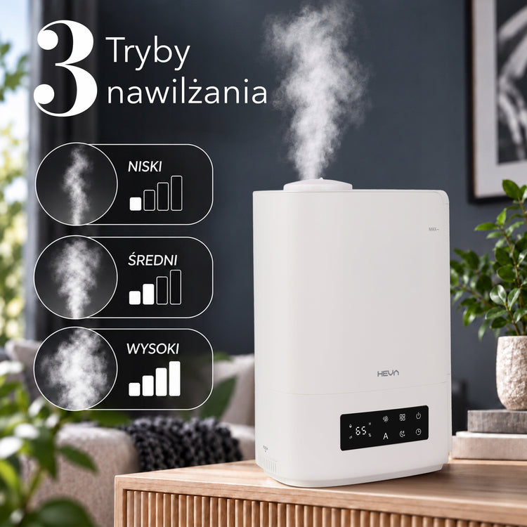 Oro drėkintuvas su higrostatu, aromaterapija ir pultu, 5 l – nuotrauka 4