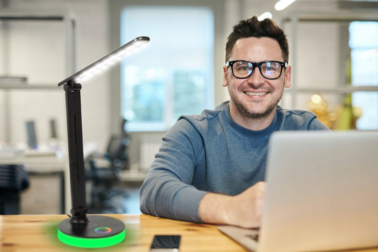 LED stalinė lempa „Blow“ su liečiamuoju valdymu ir RGB, USB – nuotrauka 4