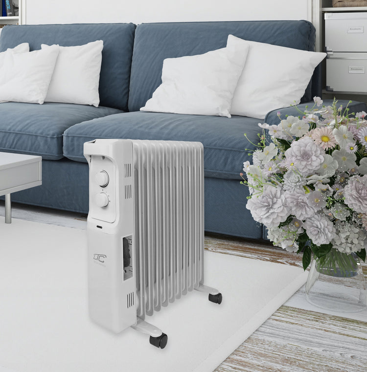 Tepalinis radiatorius su termostatu, 2500 W, 11 sekcijų – nuotrauka 6