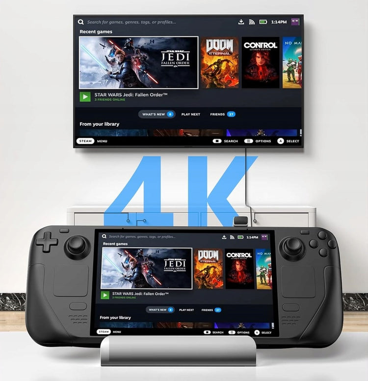 Steam Deck / ROG Ally doko stotelė 6 in 1: USB-C, HDMI 4K, Ethernet