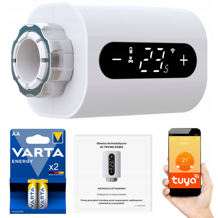 Išmanioji Wi-Fi termostatinė radiatoriaus galvutė „Acurel“ Tuya