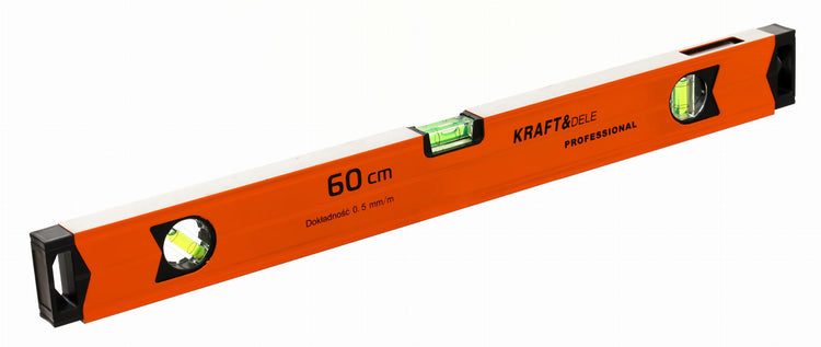 Aliuminis gulsčiukas „Kraft&Dele KD10311“, 60 cm, 3 libelės