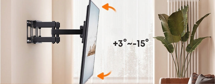 Pasukamas sieninis TV laikiklis „Athletic“, 32–85“, iki 40 kg