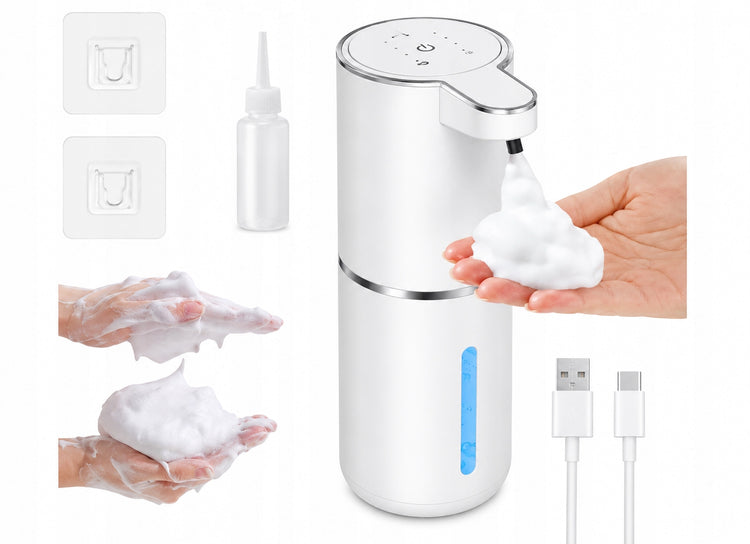 Bekontaktis automatinis putojančio muilo dozatorius, 380 ml, USB