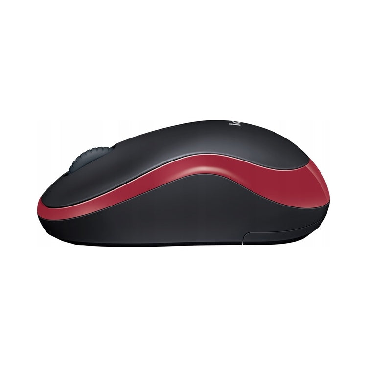 Belaidė pelė „Logitech M185“, 1000 DPI, 2,4 GHz, raudona