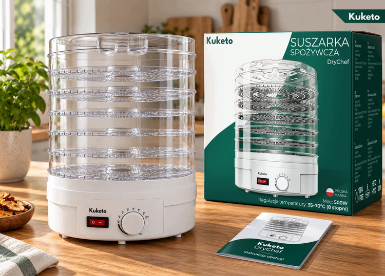 Maisto džiovyklė „Kuketo DryChef“, 500 W, 6 lentynos – nuotrauka 2