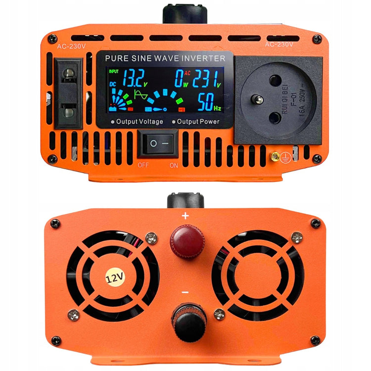 Įtampos keitiklis „Polion“ 12 V / 230 V, 1200 W, gryna sinusinė banga – nuotrauka 3