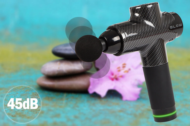 Masažo pistoletas „Blow Pro+“ su 10 antgalių, 200 W