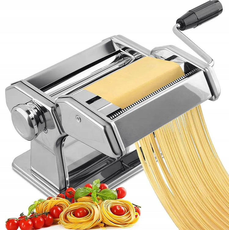 Rankinė tešlos ir makaronų mašinėlė „Kamille“ 4in1, nerūdijantis plienas