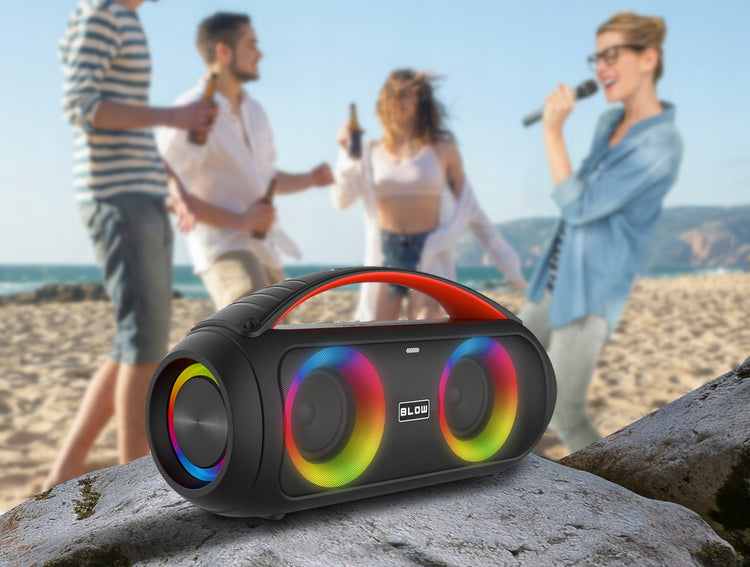 Galinga Bluetooth kolonėlė-boombox „Blow“, 100 W, su mikrofonu, pulteliu ir powerbank funkcija