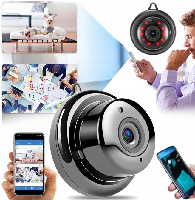 Mini Wi-Fi kamera „GAT“ Full HD su judesio aptikimu ir peržiūra telefone