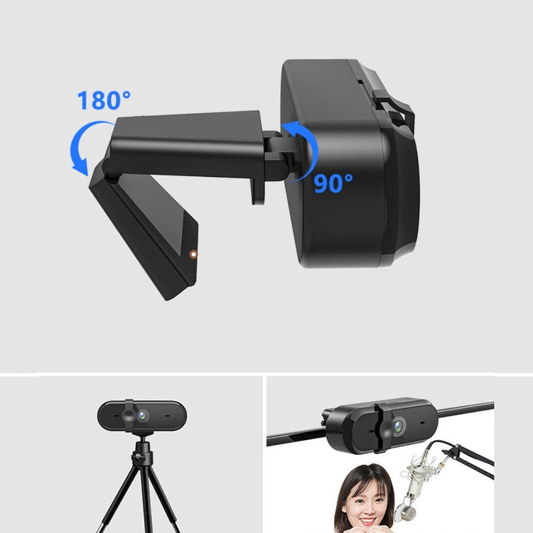 Internetinė kamera „Zenwire W6“ Full HD 1080p su mikrofonu ir dangteliu