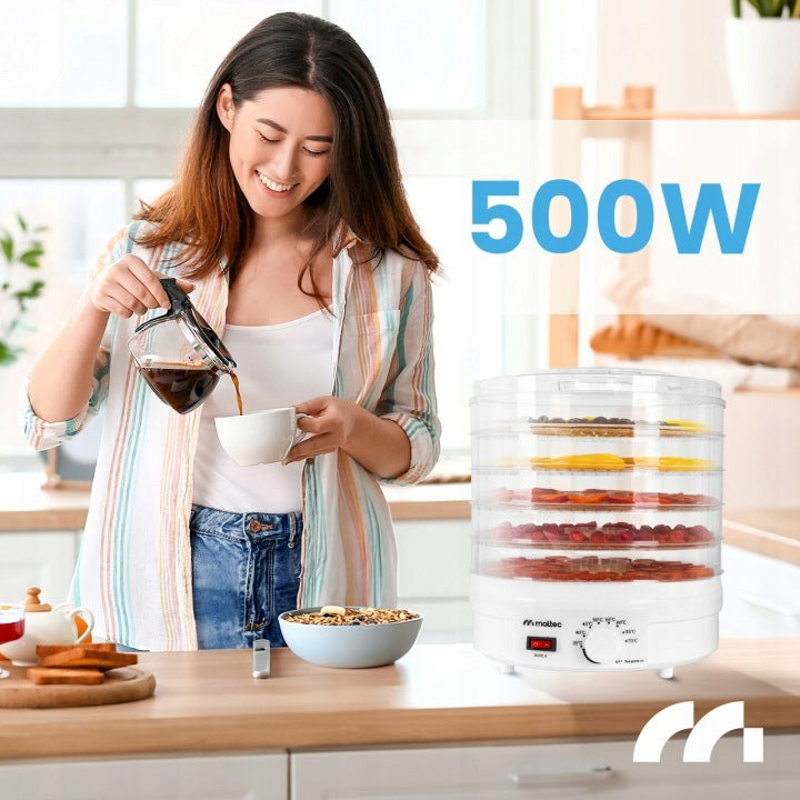 Maisto džiovyklė grybams ir vaisiams „Maltec DryMaster“, 500 W, 5 lentynos – nuotrauka 2