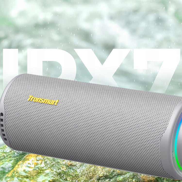 Nešiojama Bluetooth kolonėlė „Tronsmart T8“, 40 W, su LED apšvietimu, pilka