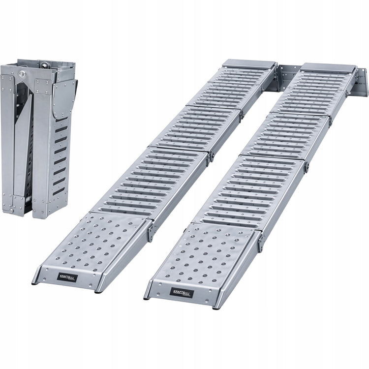 Plieninės pakrovimo rampos „Kraft&Dele KD12682“, iki 2200 kg, 2 vnt.