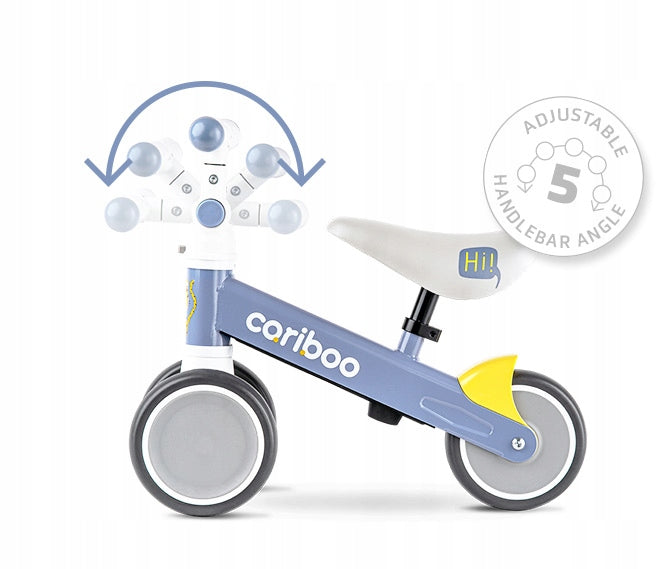 Mažas balansinis dviratukas „Cariboo Friends“ nuo 12 mėn., mėlynas – nuotrauka 3
