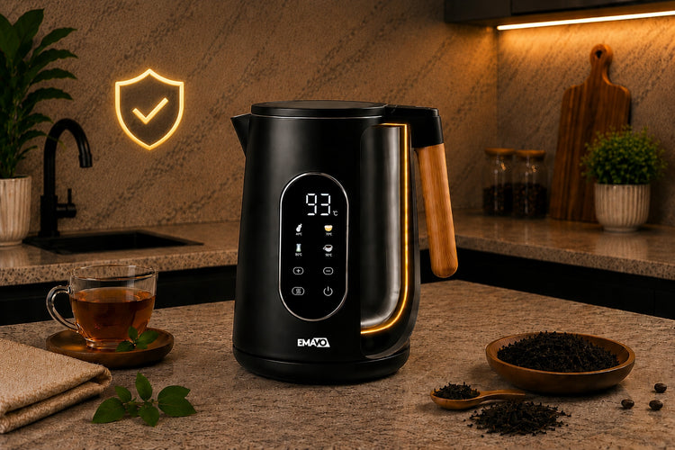 Elektrinis virdulys su temperatūros reguliavimu „Emavo DigiTemp Pro“, 1,7 l
