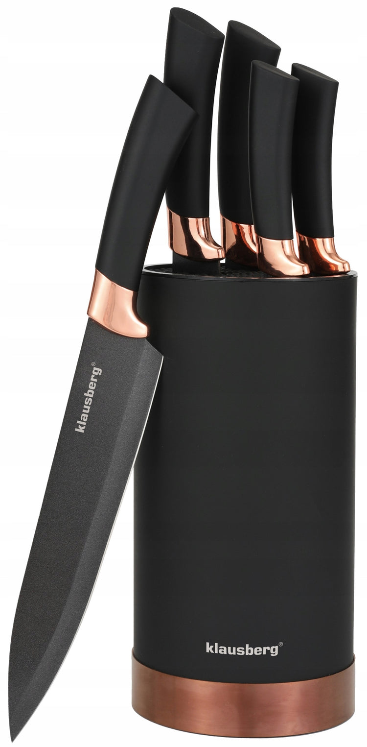 Virtuvinių peilių rinkinys bloke „Klausberg Exclusive Line KB-7614“, 5 dalių
