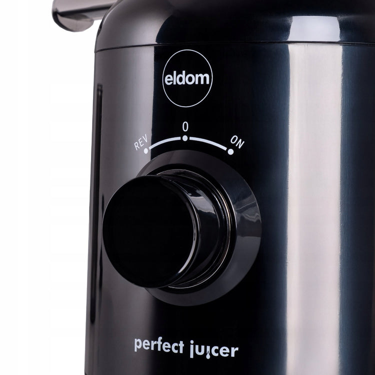 Lėtaeigė sulčiaspaudė „Eldom Perfect PJ350“, 250 W, juoda – nuotrauka 5
