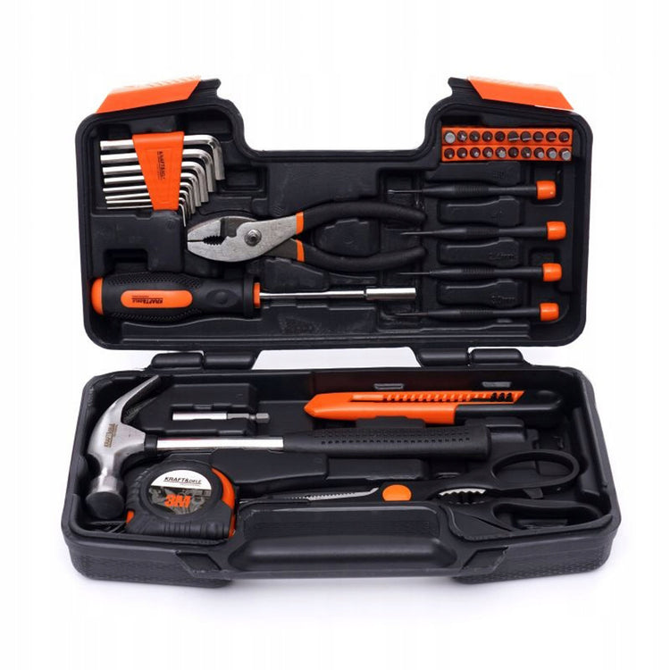 Įrankių rinkinys lagaminėlyje „Kraft&Dele KD10836“, 40 dalių, Torx ir šešiakampiai