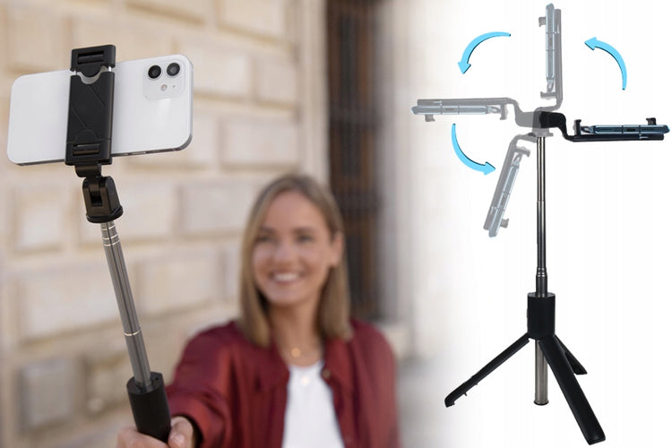 Asmenukių lazda-trikojis „Webski K07“ su Bluetooth pultu, iki 70 cm