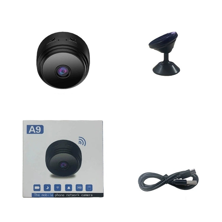 Mini Wi-Fi kamera su magnetu, įkraunama, Full HD