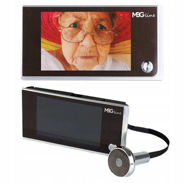Elektroninė durų akutė su kamera „MBG Line“ 14 mm, 120°