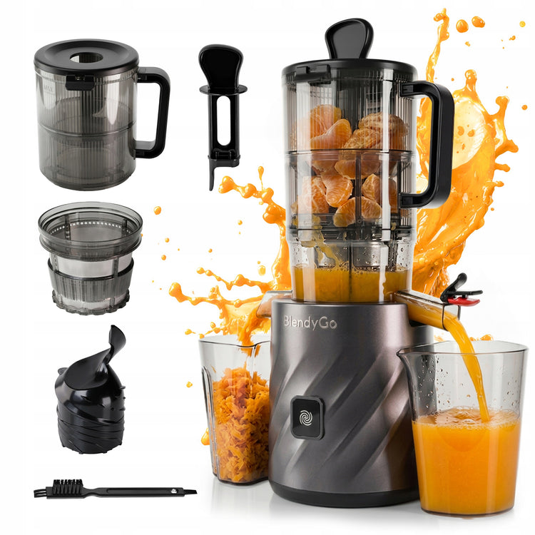Lėtaeigė sulčiaspaudė su platųja anga „BlendyGo Juice“, 350 W