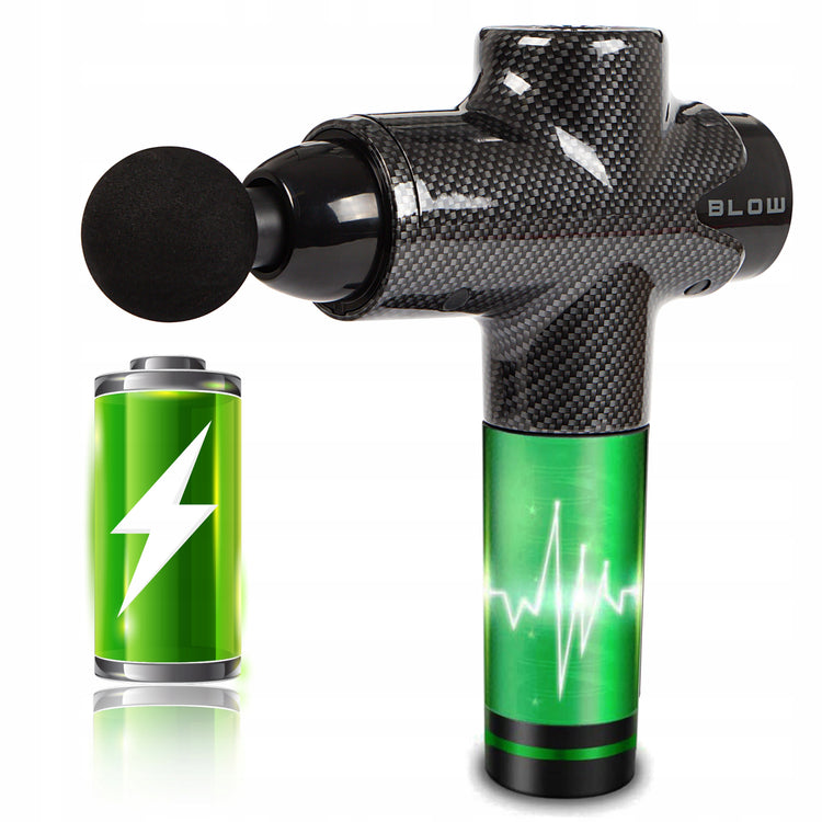Masažo pistoletas „Blow Pro+“ su 10 antgalių, 200 W
