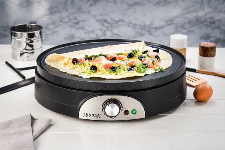 Dvipusė blynų keptuvė „Transa Electronics DualPan“ 2 in 1, 37 cm, 1500 W