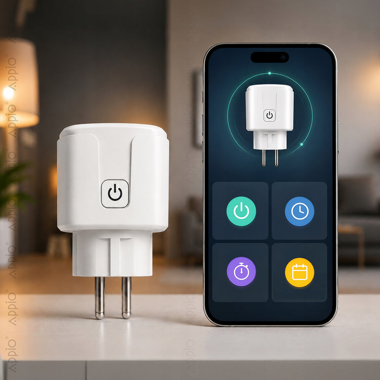 Išmanusis Wi-Fi elektros lizdas „Appio“ su energijos matuokliu ir laikmačiu (Tuya)