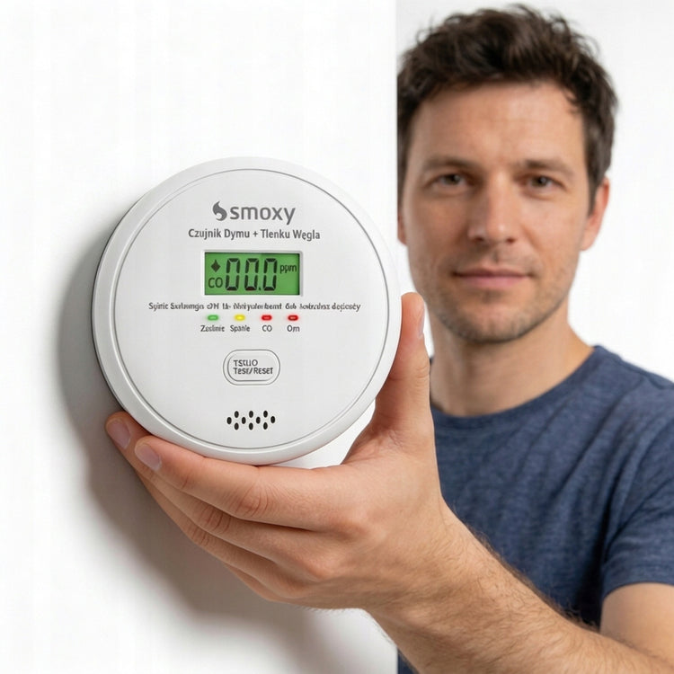 Smalkių dujų ir dūmų detektorius 2in1 „Smoxy“, belaidis, sertifikuotas