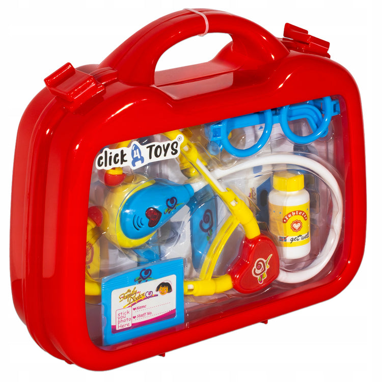 Mažojo gydytojo rinkinys lagaminėlyje „click4TOYS“, 10 dalių
