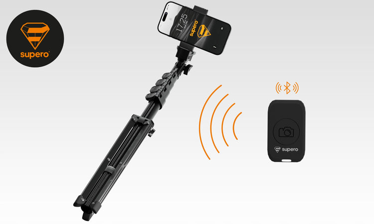 Asmenukių lazda-trikojis „Supero“ su Bluetooth pultu, iki 180 cm