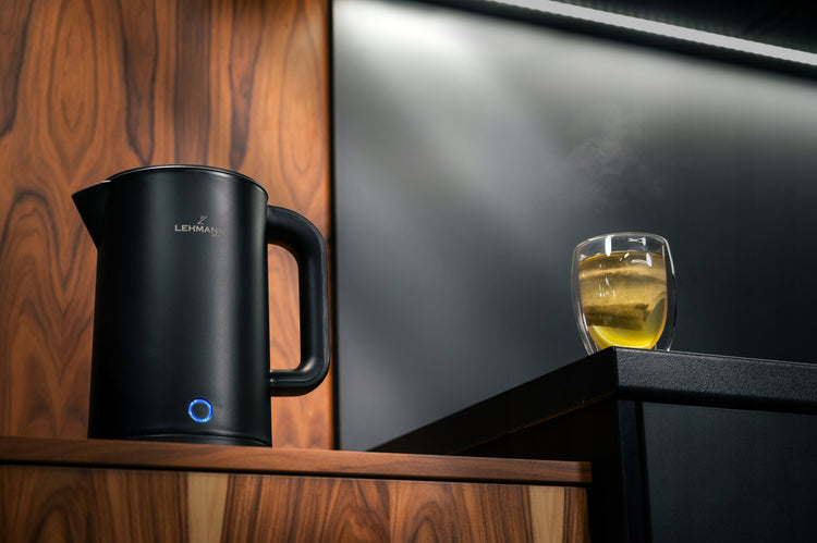 Belaidis plieninis virdulys su filtru, 1,7 l, 2200 W, juodas – nuotrauka 2
