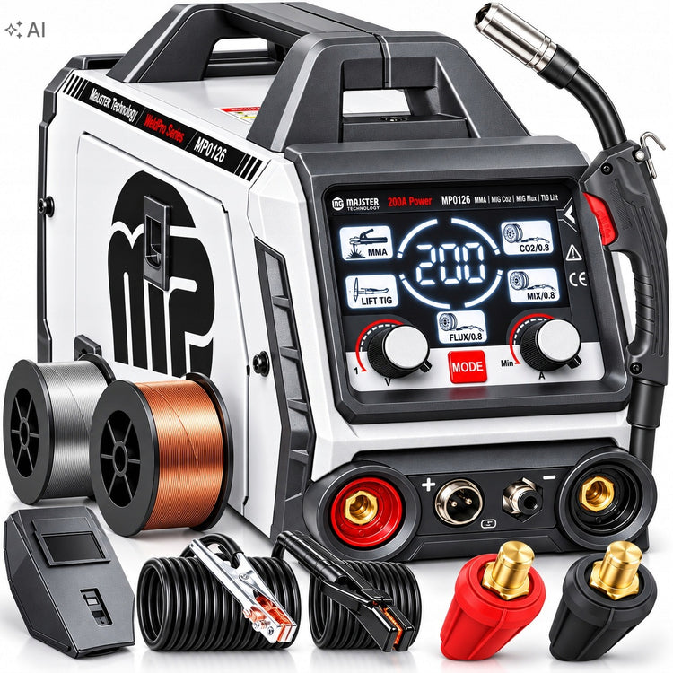 Pusiau automatinis suvirinimo aparatas „Majster Pro MP0126“, MIG / MAG / MMA / TIG