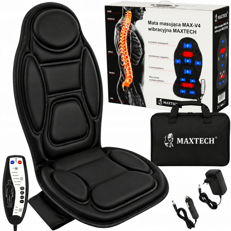 Vibracinis masažinis kilimėlis su šildymu „Maxtech MAX-V4“